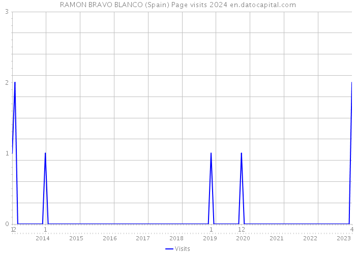 RAMON BRAVO BLANCO (Spain) Page visits 2024 