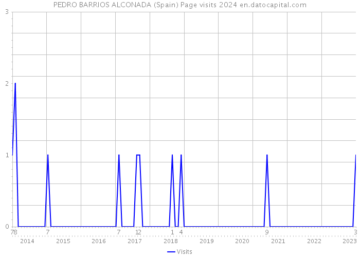 PEDRO BARRIOS ALCONADA (Spain) Page visits 2024 