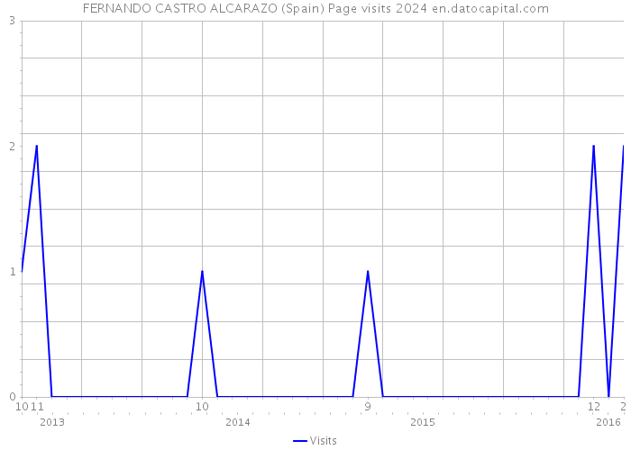 FERNANDO CASTRO ALCARAZO (Spain) Page visits 2024 