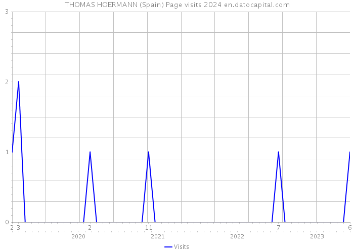 THOMAS HOERMANN (Spain) Page visits 2024 