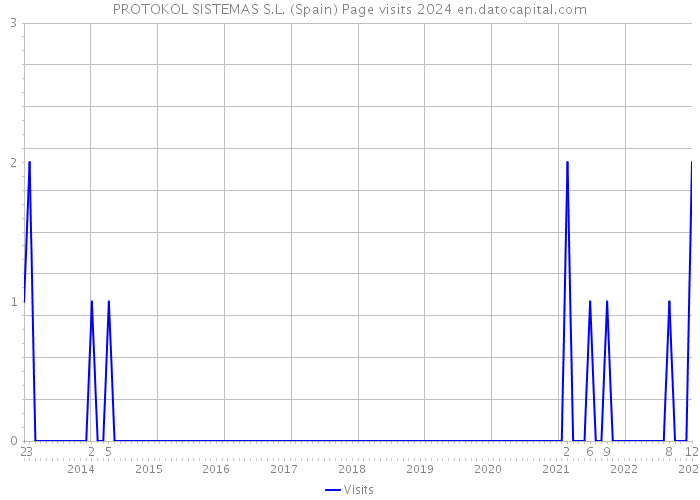 PROTOKOL SISTEMAS S.L. (Spain) Page visits 2024 