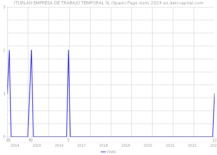 ITURLAN EMPRESA DE TRABAJO TEMPORAL SL (Spain) Page visits 2024 