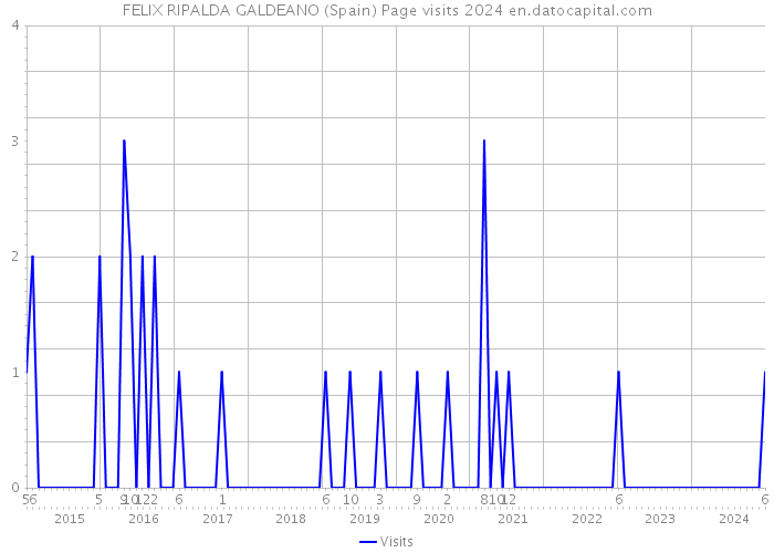 FELIX RIPALDA GALDEANO (Spain) Page visits 2024 
