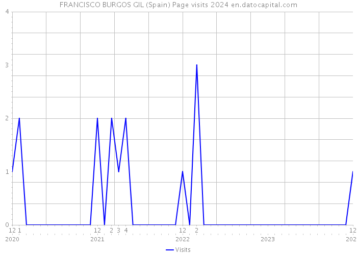 FRANCISCO BURGOS GIL (Spain) Page visits 2024 