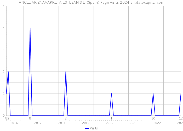 ANGEL ARIZNAVARRETA ESTEBAN S.L. (Spain) Page visits 2024 