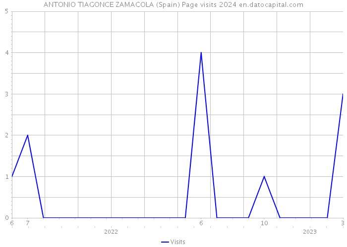 ANTONIO TIAGONCE ZAMACOLA (Spain) Page visits 2024 