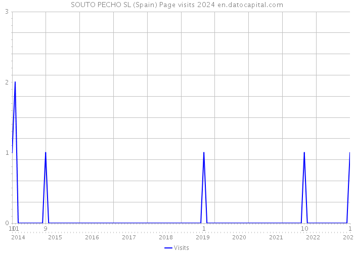 SOUTO PECHO SL (Spain) Page visits 2024 