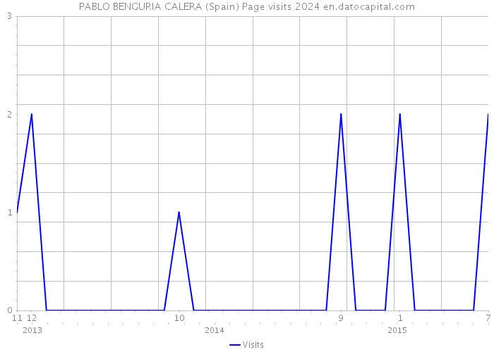 PABLO BENGURIA CALERA (Spain) Page visits 2024 