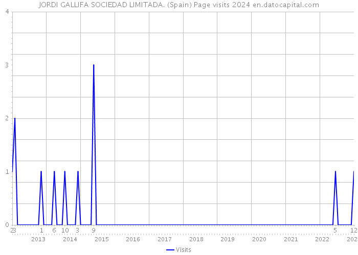 JORDI GALLIFA SOCIEDAD LIMITADA. (Spain) Page visits 2024 