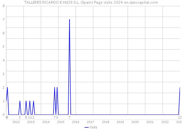 TALLERES RICARDO E HIJOS S.L. (Spain) Page visits 2024 