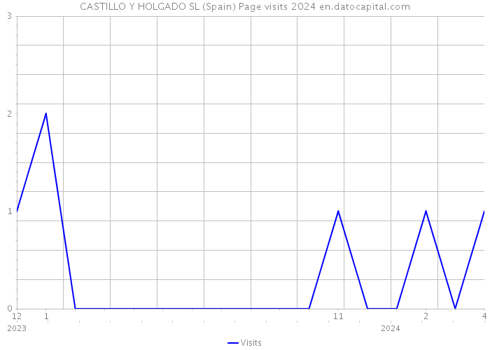 CASTILLO Y HOLGADO SL (Spain) Page visits 2024 