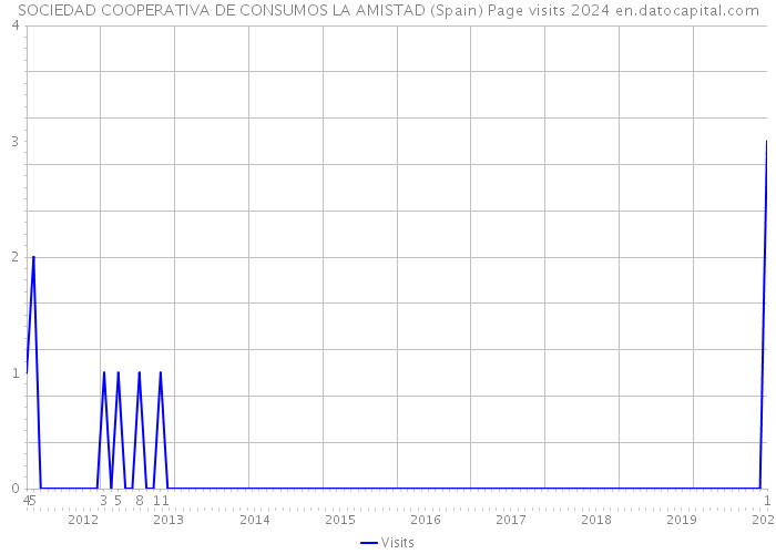 SOCIEDAD COOPERATIVA DE CONSUMOS LA AMISTAD (Spain) Page visits 2024 