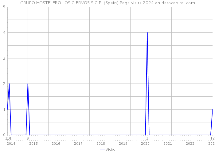 GRUPO HOSTELERO LOS CIERVOS S.C.P. (Spain) Page visits 2024 