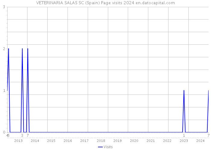 VETERINARIA SALAS SC (Spain) Page visits 2024 