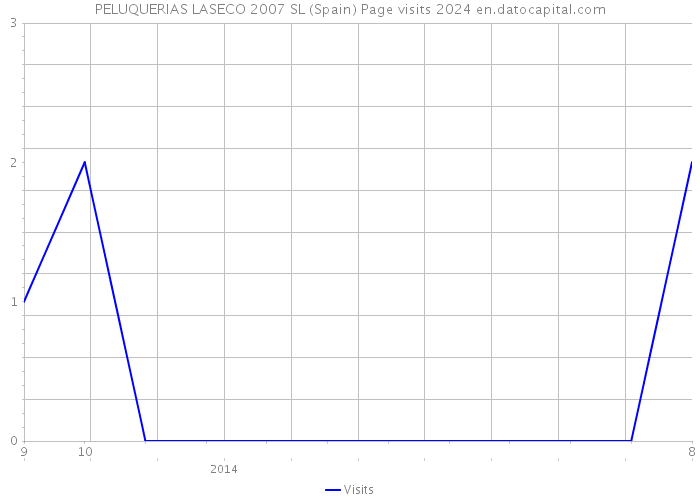 PELUQUERIAS LASECO 2007 SL (Spain) Page visits 2024 