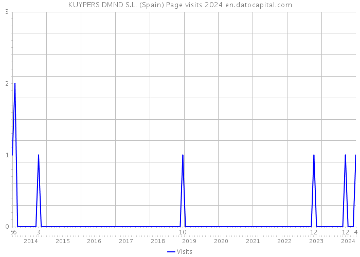 KUYPERS DMND S.L. (Spain) Page visits 2024 