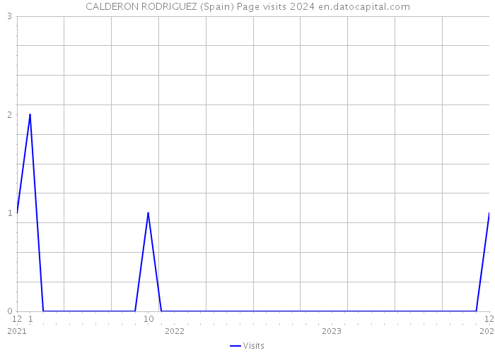 CALDERON RODRIGUEZ (Spain) Page visits 2024 