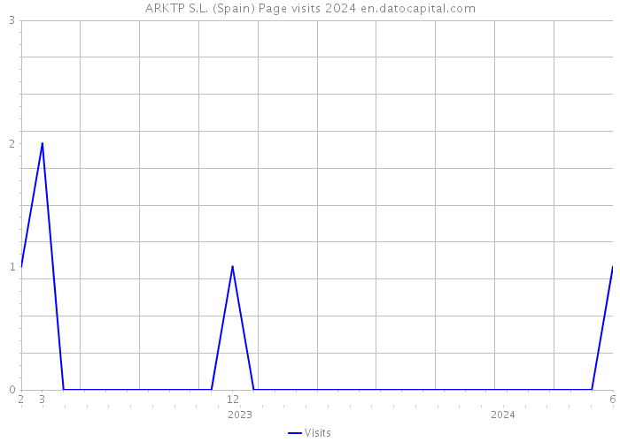 ARKTP S.L. (Spain) Page visits 2024 