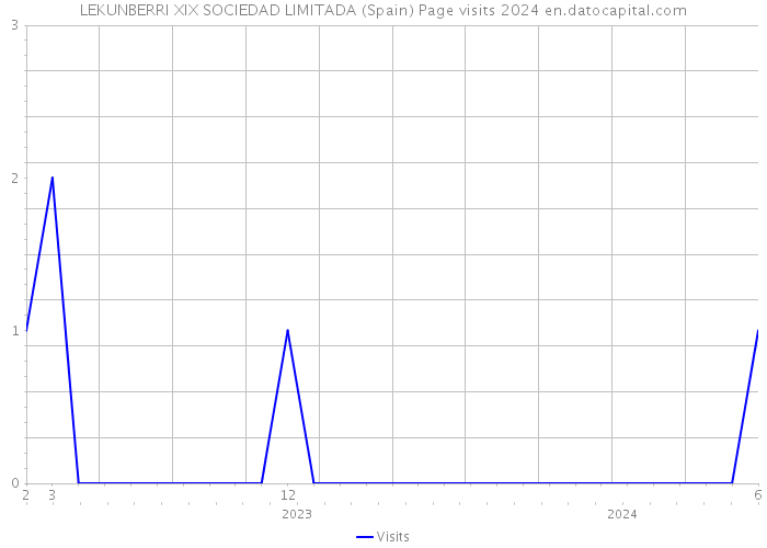 LEKUNBERRI XIX SOCIEDAD LIMITADA (Spain) Page visits 2024 