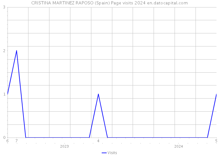 CRISTINA MARTINEZ RAPOSO (Spain) Page visits 2024 