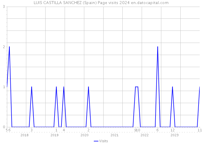 LUIS CASTILLA SANCHEZ (Spain) Page visits 2024 