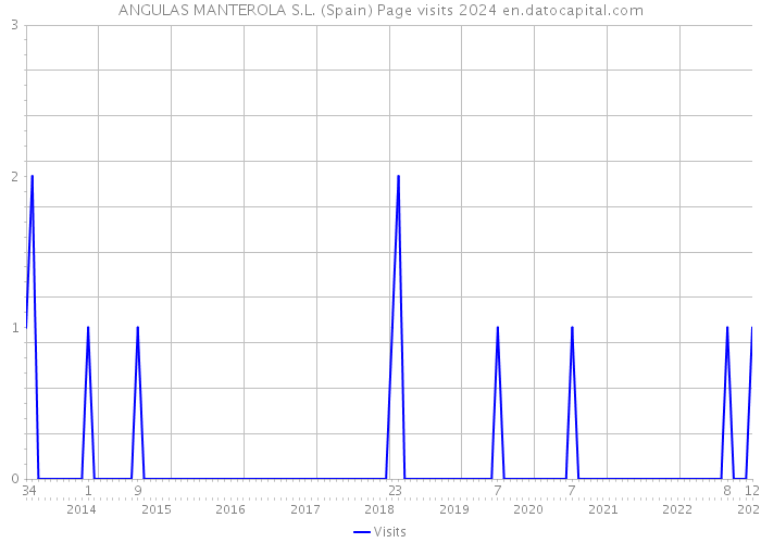 ANGULAS MANTEROLA S.L. (Spain) Page visits 2024 