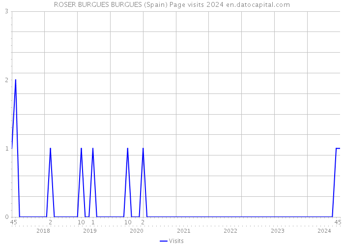 ROSER BURGUES BURGUES (Spain) Page visits 2024 