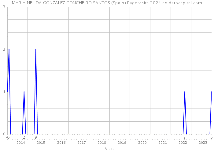 MARIA NELIDA GONZALEZ CONCHEIRO SANTOS (Spain) Page visits 2024 