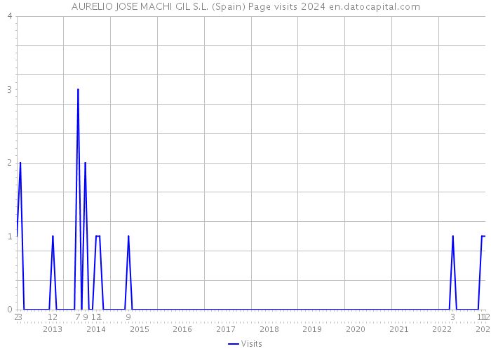 AURELIO JOSE MACHI GIL S.L. (Spain) Page visits 2024 