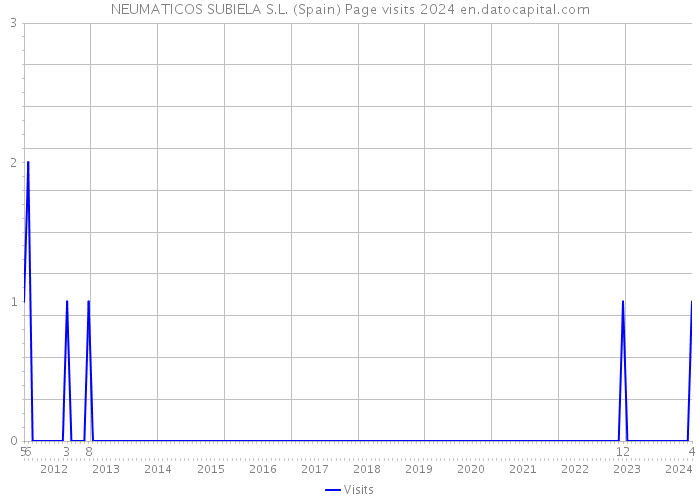 NEUMATICOS SUBIELA S.L. (Spain) Page visits 2024 