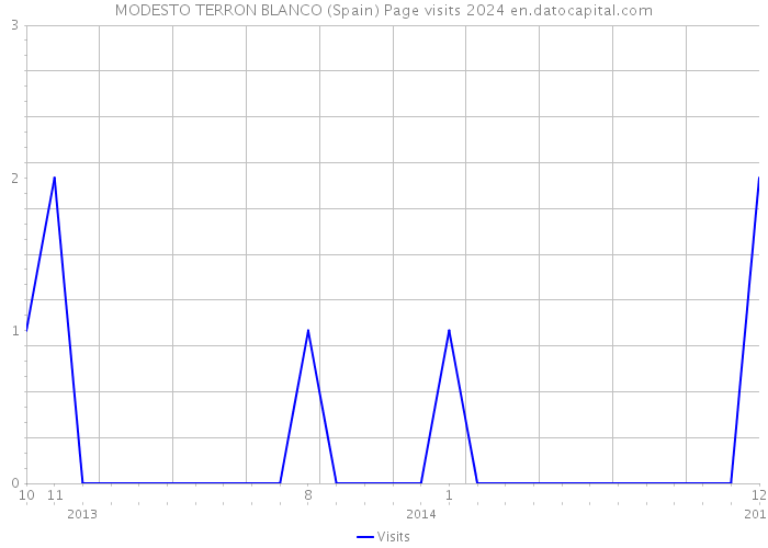 MODESTO TERRON BLANCO (Spain) Page visits 2024 