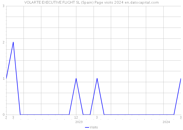 VOLARTE EXECUTIVE FLIGHT SL (Spain) Page visits 2024 