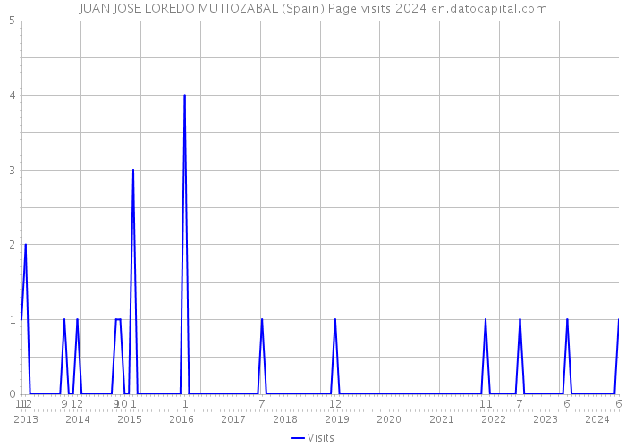 JUAN JOSE LOREDO MUTIOZABAL (Spain) Page visits 2024 