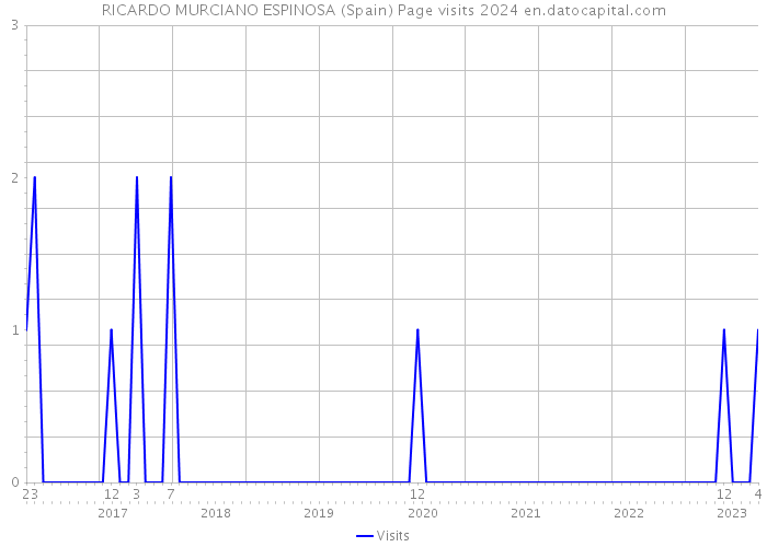 RICARDO MURCIANO ESPINOSA (Spain) Page visits 2024 