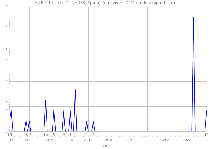 MARIA BELLON OLIVARES (Spain) Page visits 2024 