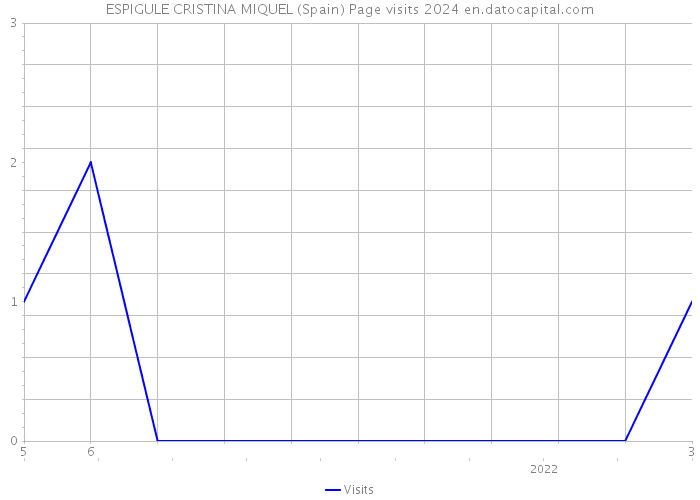 ESPIGULE CRISTINA MIQUEL (Spain) Page visits 2024 