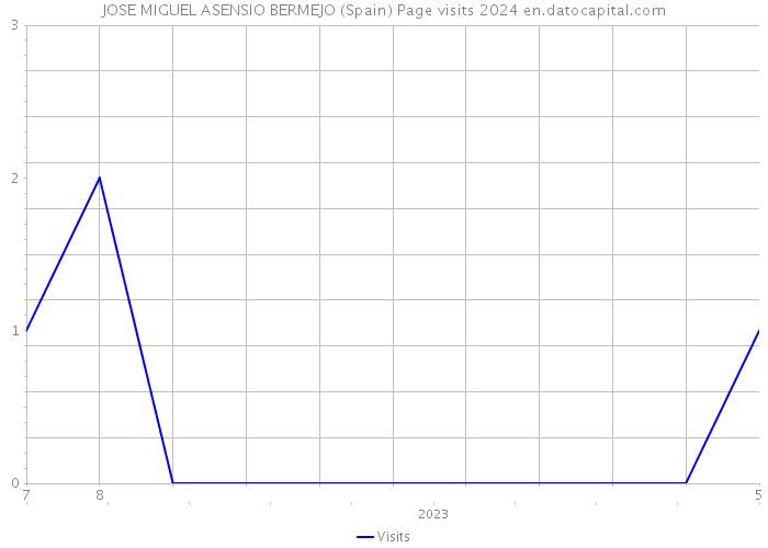 JOSE MIGUEL ASENSIO BERMEJO (Spain) Page visits 2024 