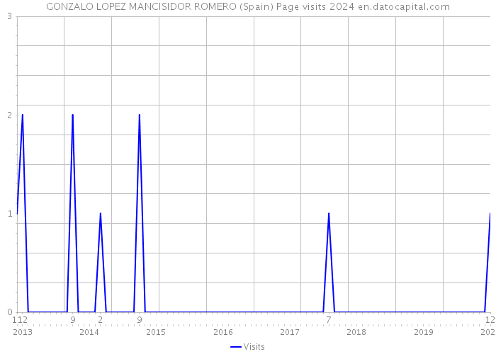 GONZALO LOPEZ MANCISIDOR ROMERO (Spain) Page visits 2024 