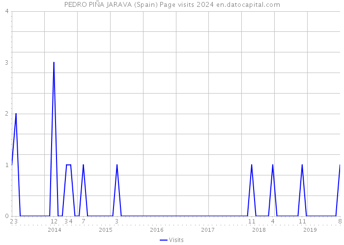 PEDRO PIÑA JARAVA (Spain) Page visits 2024 
