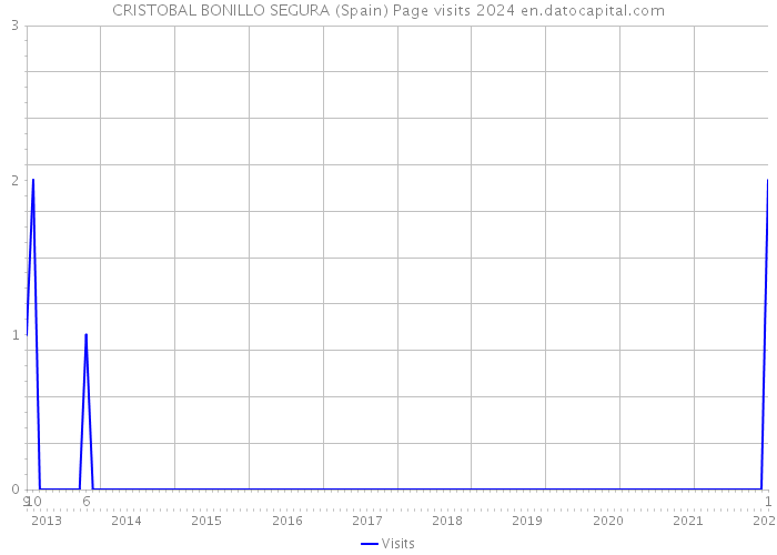 CRISTOBAL BONILLO SEGURA (Spain) Page visits 2024 