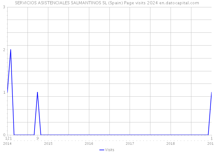 SERVICIOS ASISTENCIALES SALMANTINOS SL (Spain) Page visits 2024 