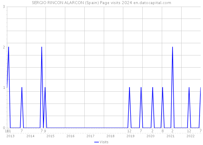 SERGIO RINCON ALARCON (Spain) Page visits 2024 