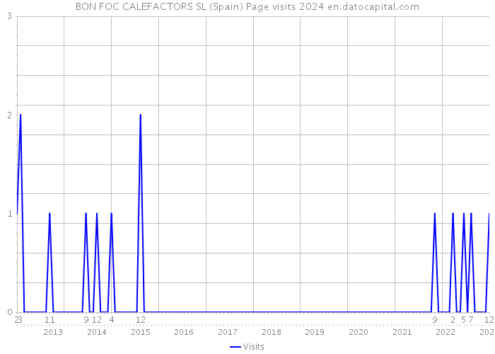 BON FOC CALEFACTORS SL (Spain) Page visits 2024 