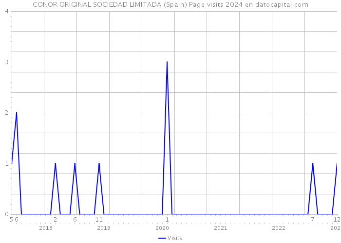 CONOR ORIGINAL SOCIEDAD LIMITADA (Spain) Page visits 2024 