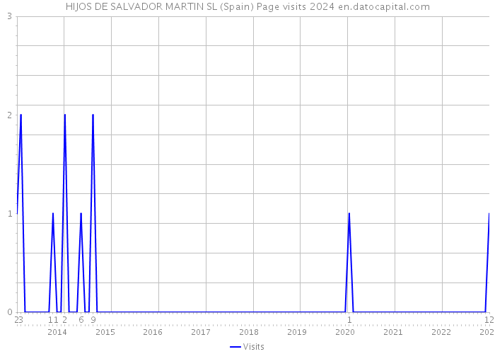 HIJOS DE SALVADOR MARTIN SL (Spain) Page visits 2024 