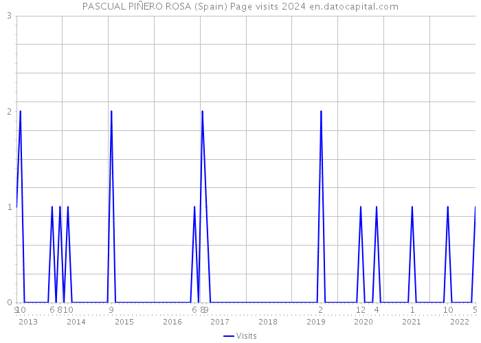 PASCUAL PIÑERO ROSA (Spain) Page visits 2024 