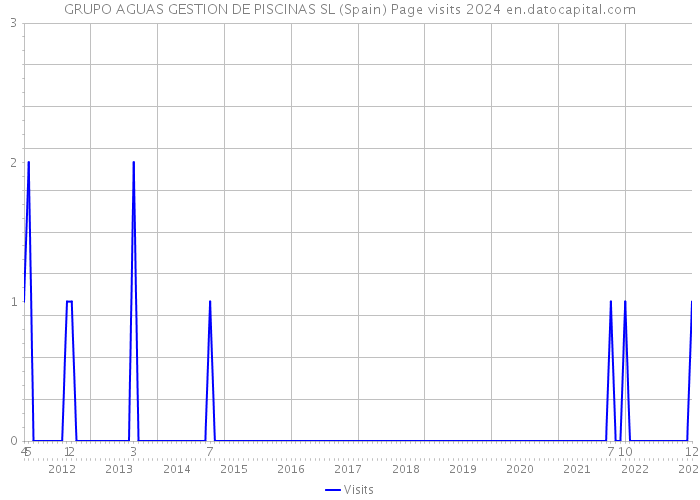 GRUPO AGUAS GESTION DE PISCINAS SL (Spain) Page visits 2024 