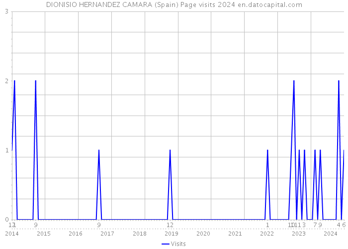 DIONISIO HERNANDEZ CAMARA (Spain) Page visits 2024 