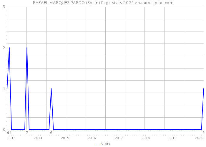 RAFAEL MARQUEZ PARDO (Spain) Page visits 2024 