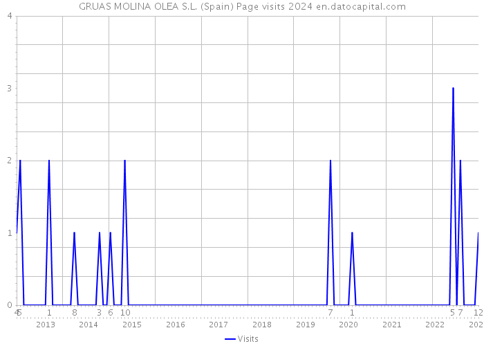 GRUAS MOLINA OLEA S.L. (Spain) Page visits 2024 